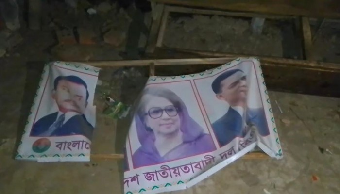 ভালুকায় শ্রমিক দলের অফিস ভাংচুর ও লুটপাটের অভিযোগ