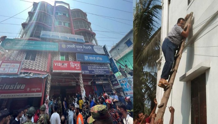 বাগেরহাটে বানিজ্যিক ভবনে ভয়াবহ অগ্নিকান্ড, এক নারীর মৃত্যু, নিয়ন্ত্রণে ফায়ার সার্ভিস ও সেনাবাহিনী