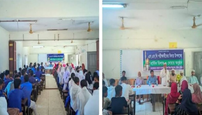 আরাগ আনন্দ পুর আর্দশ উচ্চ বিদ্যালয়ের এসএসসি পরীক্ষার্থীদের বিদায় উপলক্ষ্যে বার্ষিক মিলাদ ও দোয়ায় অনুষ্ঠান