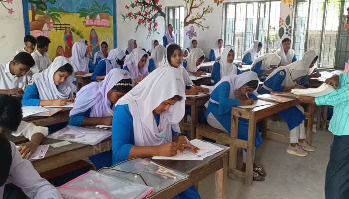 কঠোর নিরাপত্তার মধ্য দিয়ে ধনবাড়ীতে শান্তিপূর্ণভাবে এসএসসি পরীক্ষা অনুষ্ঠিত