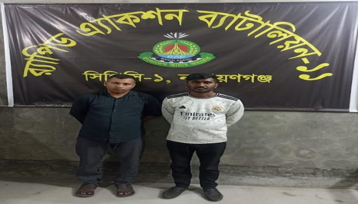 গাড়ির চাকার ভেতর করে মাদক পাচারকালে ১৪ কেজি গাঁজাসহ ০২ জন আসামী গ্রেফতার।