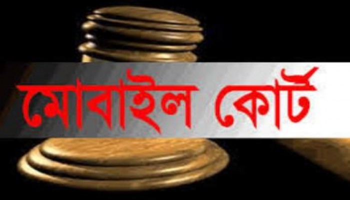 গোদাগাড়ীতে মোবাইল কোর্টের জরিমানা