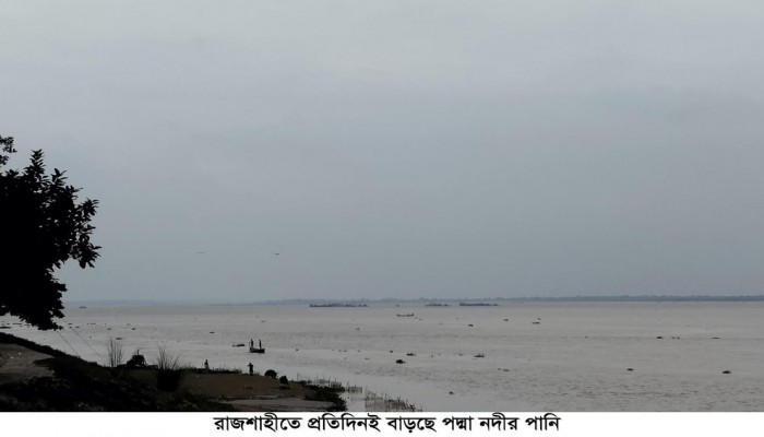 পাহাড়ী ঢলের কারণে প্রতিদিনই বাড়ছে পদ্মা নদীর পানি