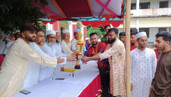জুলাই শহীদদের স্মরণে প্রীতি ফুটবল ম্যাচ।
