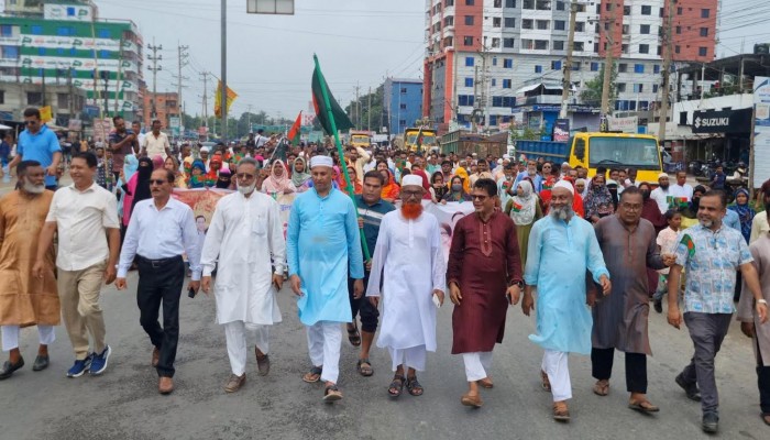 ভালুকায় বিএনপির বিজয় মিছিল উদযাপন