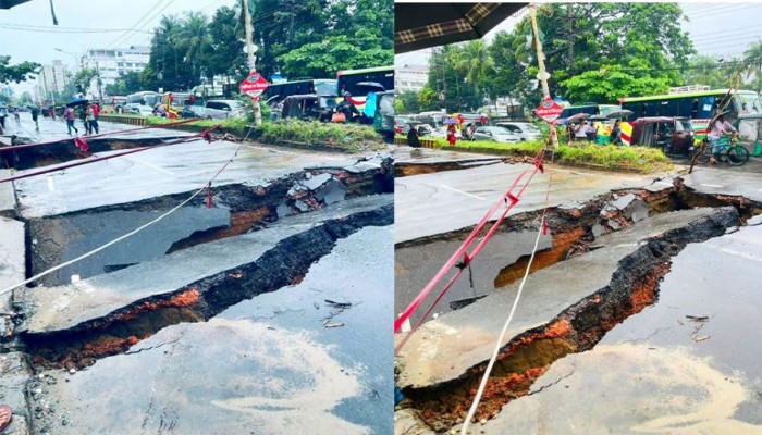 চট্টগ্রামে পানির স্রোতে মুল সেতু ভেঙে গেছে,সীমাহীন দুর্ভোগে।