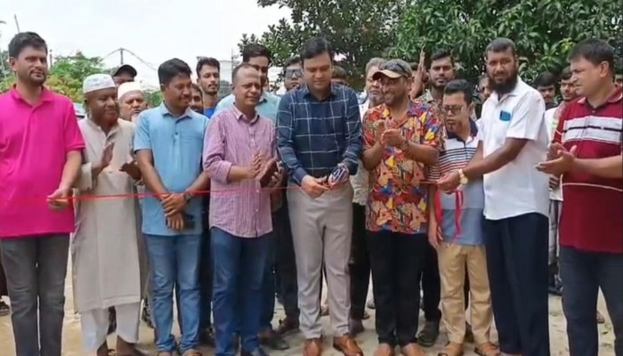ভালুকায় এইচবিবি রাস্তার উদ্ধোধন