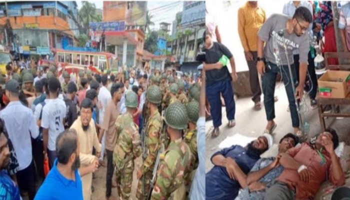 স্বাস্থ্যখাত সংস্কারের দাবিতে ব্লকেডে অচল বরিশাল নগরী অনশনে অসুস্থ দুই শিক্ষার্থী