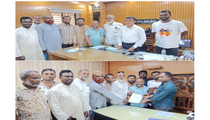 হিজলায় ইউএনও সাথে সৌজন্য সাক্ষাত করলেন জেলা মৎস্যজীবী সমিতির নেতৃবৃন্দ।