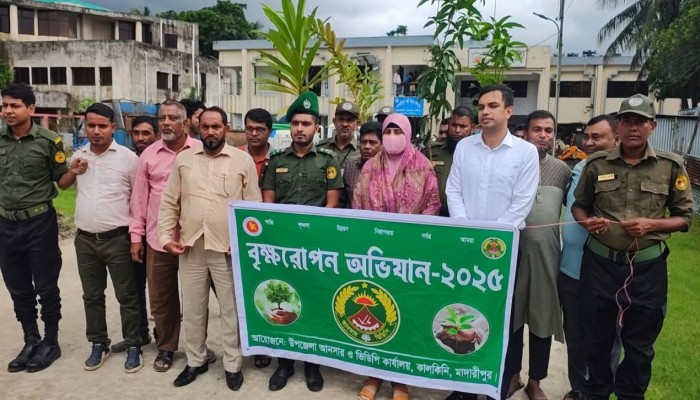 কালকিনিতে সরকারি অফিস পরিদর্শন ও বৃক্ষরোপন অভিযান পরিচালনা করেন জেলা প্রশাসক