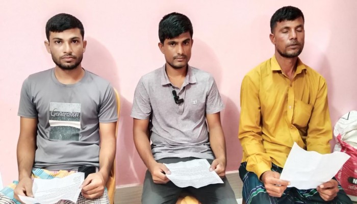 ধর্মপাশায় নবম শ্রেণির ছাত্রী জুঁই আকন্দ দ্বিতীয়বার অপহরণের অভিযোগ, বাবার সংবাদ সম্মেলন