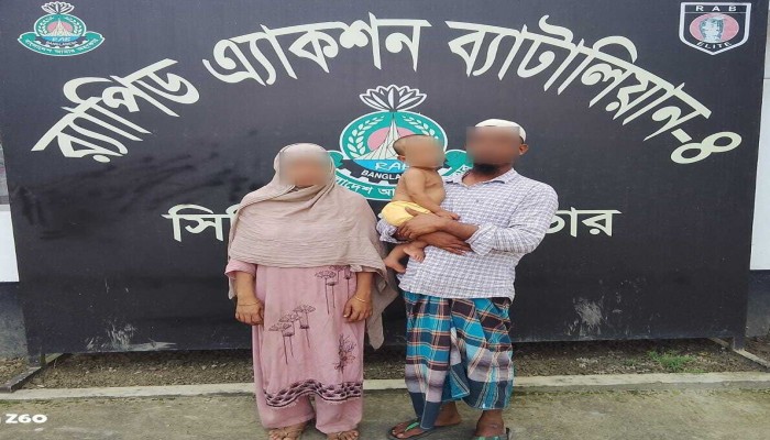 ১০ মাস বয়সী শিশুকে অপহরণের পনেরো ঘন্টার মধ্যে উদ্ধার করে পরিবারের কাছে বুঝিয়ে দিলো, অপহরণকারী গ্রেফতার।