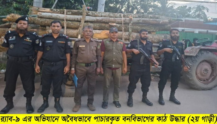 পাচারকৃত ১৩৬.৭২ ঘনফুট কাঠসহ ০৩ জন পাচারকারী গ্রেফতার।
