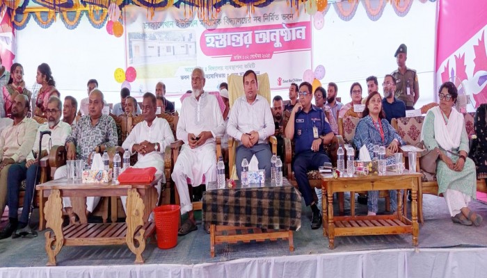 মুলাদীতে চরকালেখান ইউনিয়ন মাধ্যমিক বিদ্যালয়ের নব নির্মিত ভবন হস্তান্তর অনুষ্ঠান