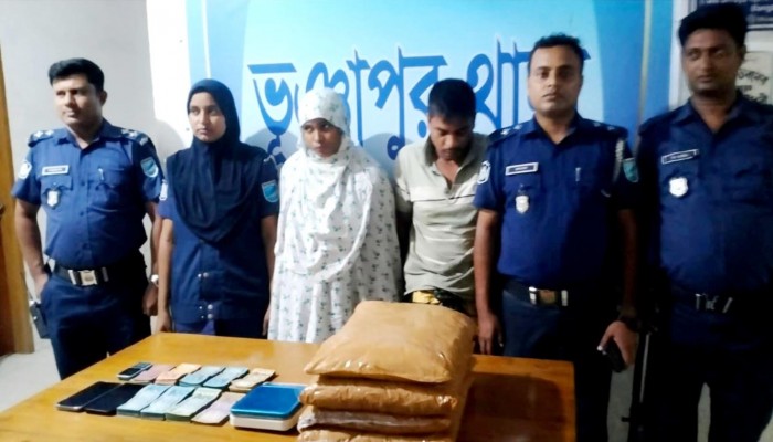 ভূঞাপুরে গাঁজাসহ স্বামী-স্ত্রী আটক!