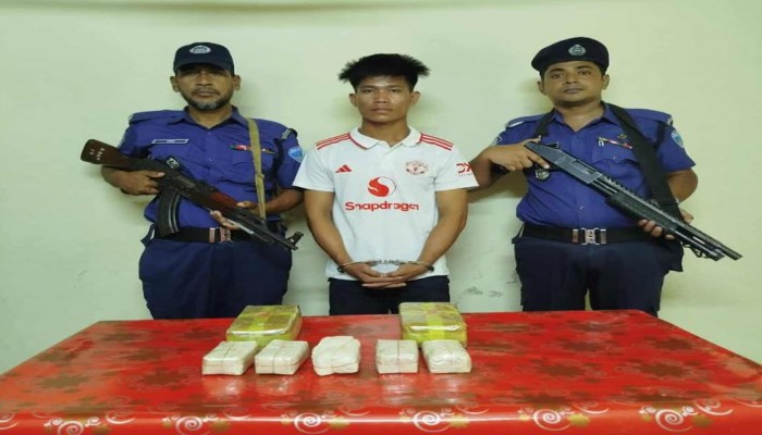 বিপুল পরিমান ইয়াবাসহ-১ মিযানমার নাগরিক আটক