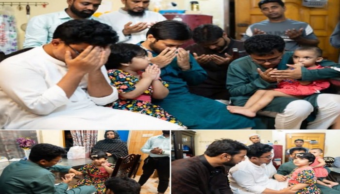 সাংবাদিক তরিকুল শিবলীর বাসায় শিবিরের নেতৃবৃন্দ দায়িত্ব নিলেন পরিবারের