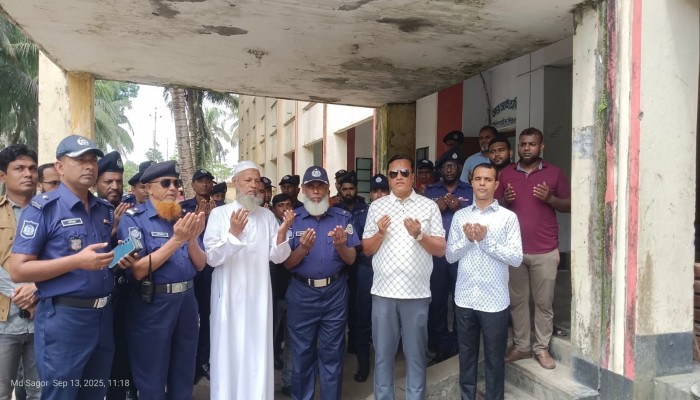 পিরোজপুর পুলিশ লাইন্স ফোর্স ব্যারাক ভবনের সংস্কার কাজের উদ্বোধন করলেন পুলিশ সুপার খাঁন মুহাম্মদ আবু নাসের