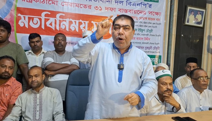 বিএনপির রাষ্ট্র কাঠামো ৩১ দফা বাস্তবায়নের লক্ষে সভা অনুষ্ঠিত