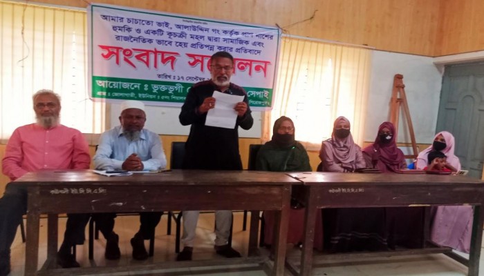 কাউখালীতে ইউনিয়ন বিএনপির সেক্রেটারীকে প্রাণ নাশের হুমকির প্রতিবাদে সংবাদ সম্মেলন