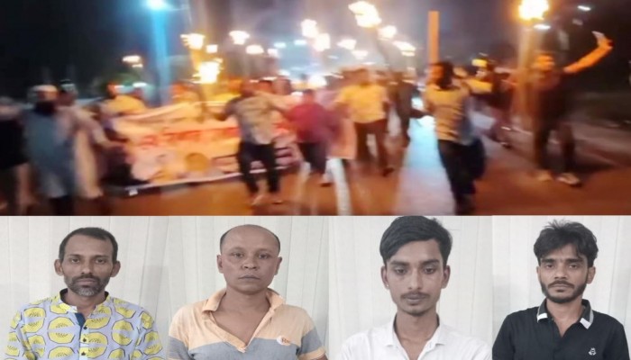 বরিশালে মশাল মিছিল করার সময় আওয়ামী লীগের চার নেতাকর্মী গ্রেপ্তার
