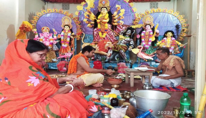 মঙ্গল ভবনে মহিষাসুরমর্দিনী পূজা ১৩০ বছরের ঐতিহ্যে