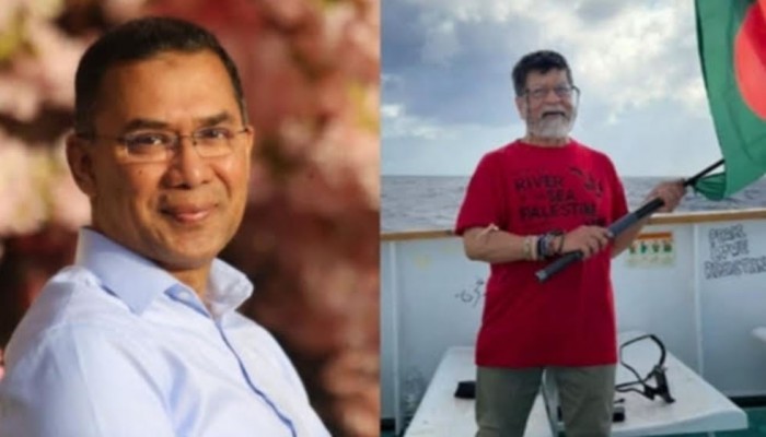 গাজাগামী ফ্লোটিলায় শহিদুল আলমের সাহসী পদক্ষেপের প্রশংসা তারেক রহমানের।