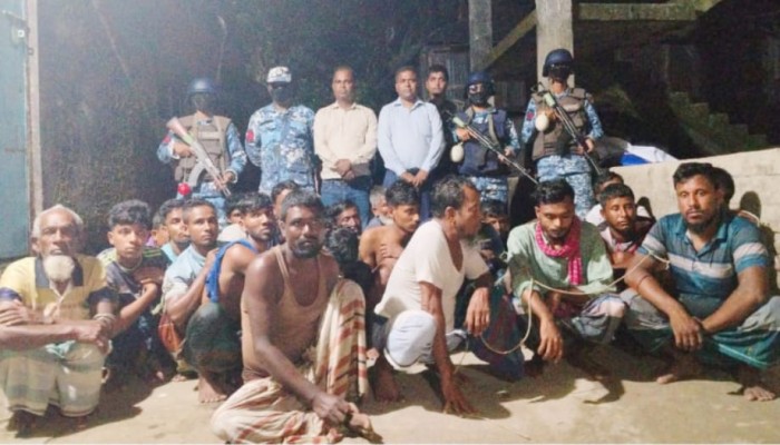 মেঘনায় আটক ২৮ জেলেকে জেল-জরিমানা
