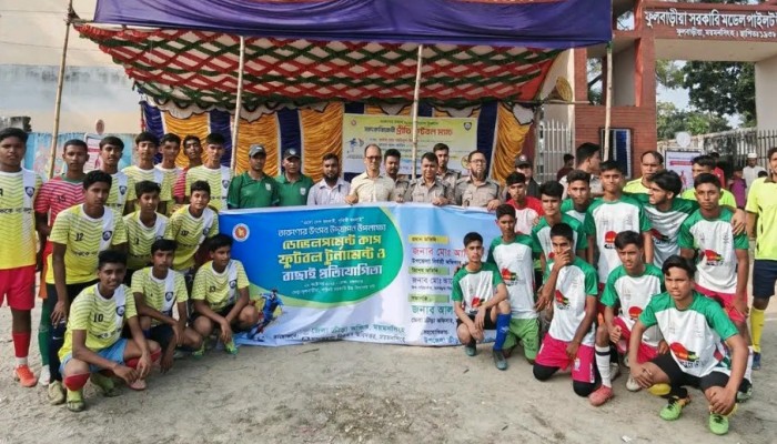 ময়মনসিংহে মাদক বিরোধী প্রীতি ম্যাচ অনূর্ধ্ব ১৫ ফুটবল খেলোয়ার বাছাই পর্ব অনুষ্ঠিত