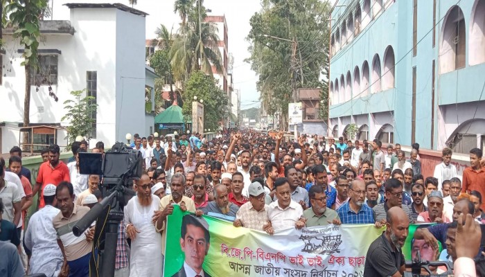 ভোলা-১ আসনে দলীয় প্রতীকে নির্বাচন করবে বিজেপি, নির্বাচনি প্রচার ও র‍্যালী অনুষ্ঠিত