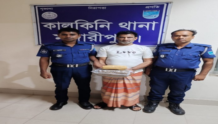 কালকিনিতে দেড় কেজি গাঁজাসহ আন্ত:জেলা মাদক ব্যবসায়ী আটক