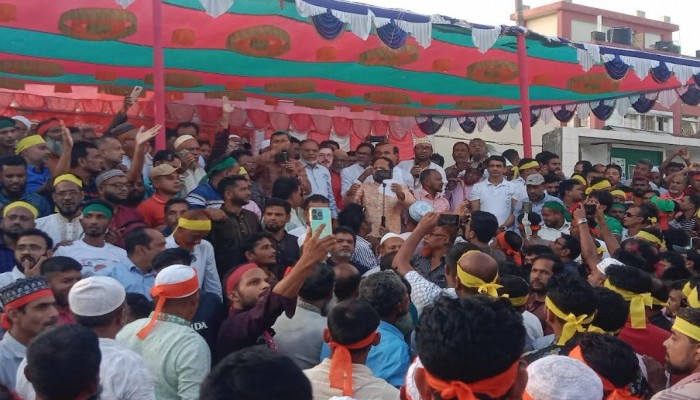 মঠবাড়িয়ায় জাতীয় বিপ্লব ও সংহ‌তি দিবস পা‌লিত