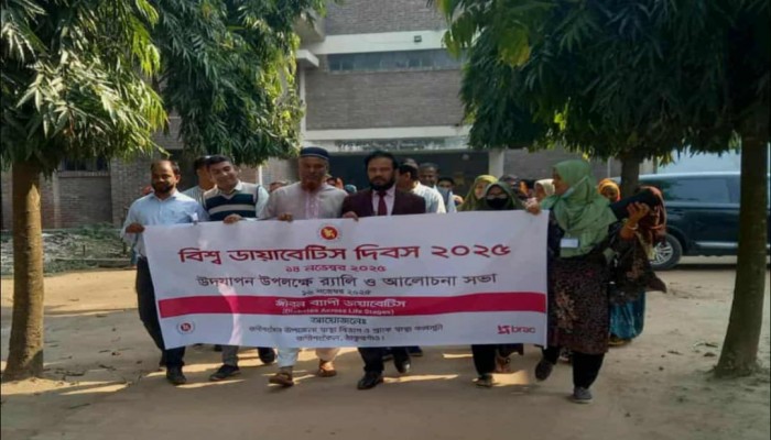 রাণীশংকৈলে বিশ্ব ডায়াবেটিস দিবস পালিত