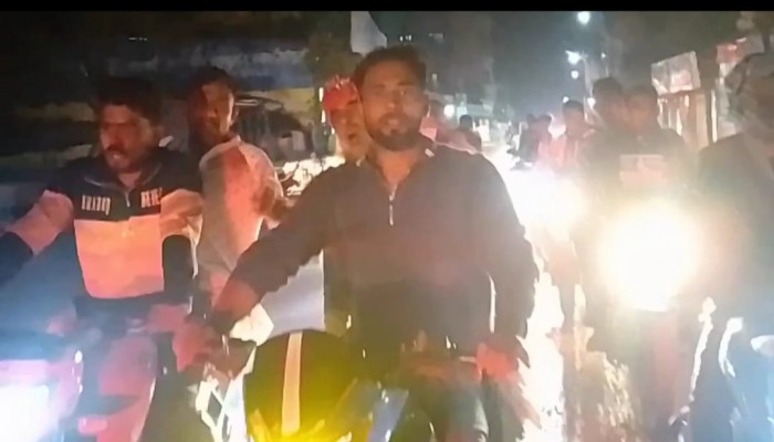 ‎হোসেনপুরে সালাম সমর্থকদের মোটরসাইকেল শো-ডাউন ‎