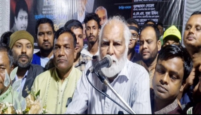 খুনি চাঁদাবাজদের রুখতে হলে ধানের শীষকে পাশ করাতে হবে ছাত্রদল কর্মী তানজিন আহমেদ আবিদের স্মরণসভায় বিএনপির নমিনী ইঞ্জিনিয়ার এম ইকবাল হোসেইন