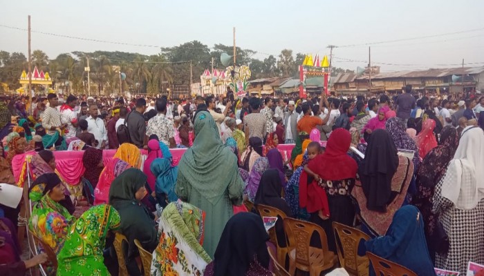 মঠবাড়িয়ায় পিরোজপুর - ৩ আসনের বিএনপি মনোনীত প্রার্থী রুহুল আমিন দুলাল এর জনসভা অনুষ্ঠিত হয়েছে।