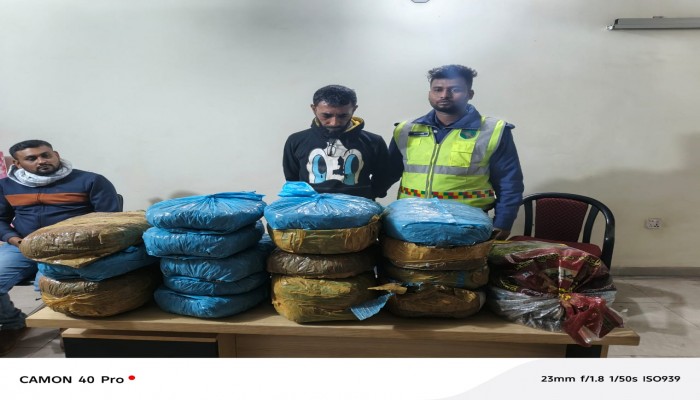 ​শায়েস্তাগঞ্জ হাইওয়ে পুলিশের অভিযানে ২০ কেজি গাজাসহ আটক ১