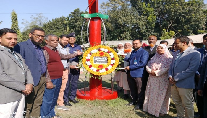 খানসামায় যথাযোগ্য মর্যাদায় শহীদ বুদ্ধিজীবী দিবস পালিত