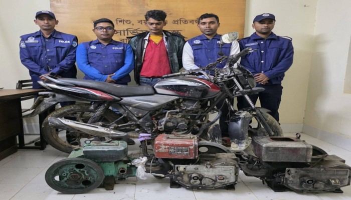লংগদুতে পুলিশি অভিযানে চোর আটক, উদ্ধার চোরাই মালামাল