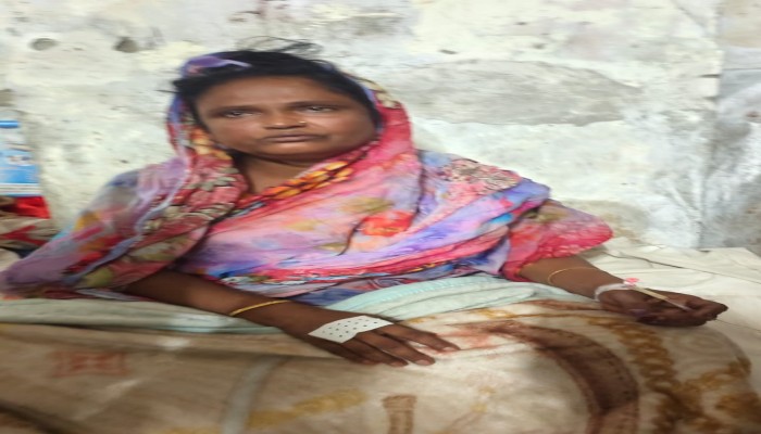 বিধবা নারী হালিমা বেগমের ওপর পরিকল্পিত হামলার অভিযোগ, হাসপাতালে ভর্তি