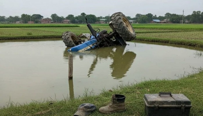 কুড়িগ্রামের ভূরুঙ্গামারীতে ট্রাক্টর উল্টে চালকের মৃত্যু