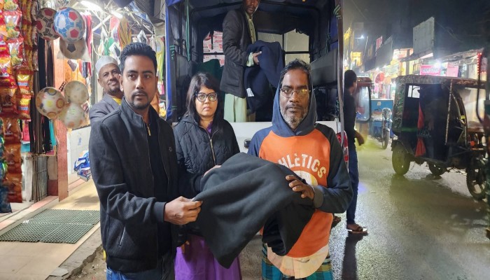 শীতার্ত মানুষের পাশে উপজেলা প্রশাসন বোয়ালখালী