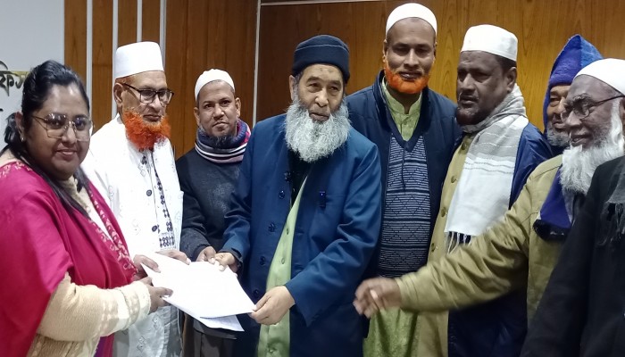 রাজশাহী-১ আসনে মনোনয়ন পত্র দাখিল করলেন জামায়াত প্রার্থীর অধ্যাপক মজিবুর রহমান