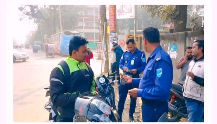 ঘাটাইলে আটক ১০৫টি রেজিষ্ট্রেশন বিহীন মোটর সাইকেল