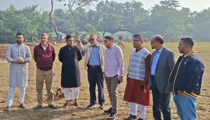 তারেক রহমানের মৌলভীবাজার জনসভা সফল করতে জনসভাস্থলে পরিদর্শন নেতাদের