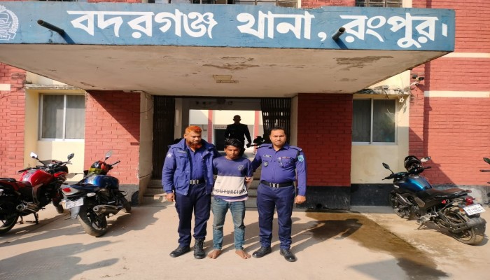 বদরগঞ্জে সাত বছরের শিশুকে ধর্ষনের অভিযোগে এক যুবক আটক।