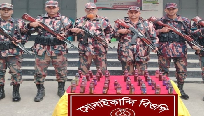 রাজশাহীতে বিজিবির পৃথক অভিযানে বিপুল পরিমাণ ভারতীয় মাদক জব্দ