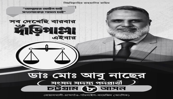 চট্টগ্রাম ৮ আসন ডা. আবু নাছের নির্বাচন থেকে সরে দাঁড়ালেন