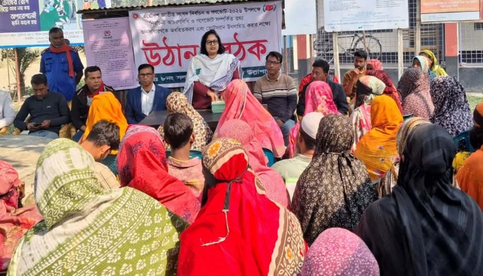 সলঙ্গা ইউনিয়ন পরিষদে নির্বাচনী উঠান বৈঠক অনুষ্ঠিত