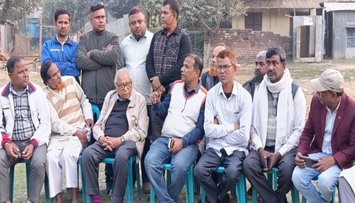 সলঙ্গা থানা মাঠে এম আকবর আলীর নির্বাচনী মতবিনিময় সভা অনুষ্ঠিত